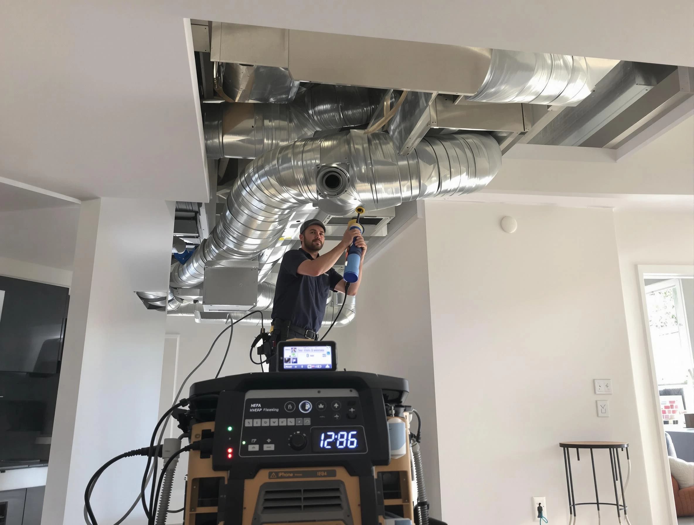 Advanced pure air duct cleaning by Magna Air Duct Cleaning in Magna