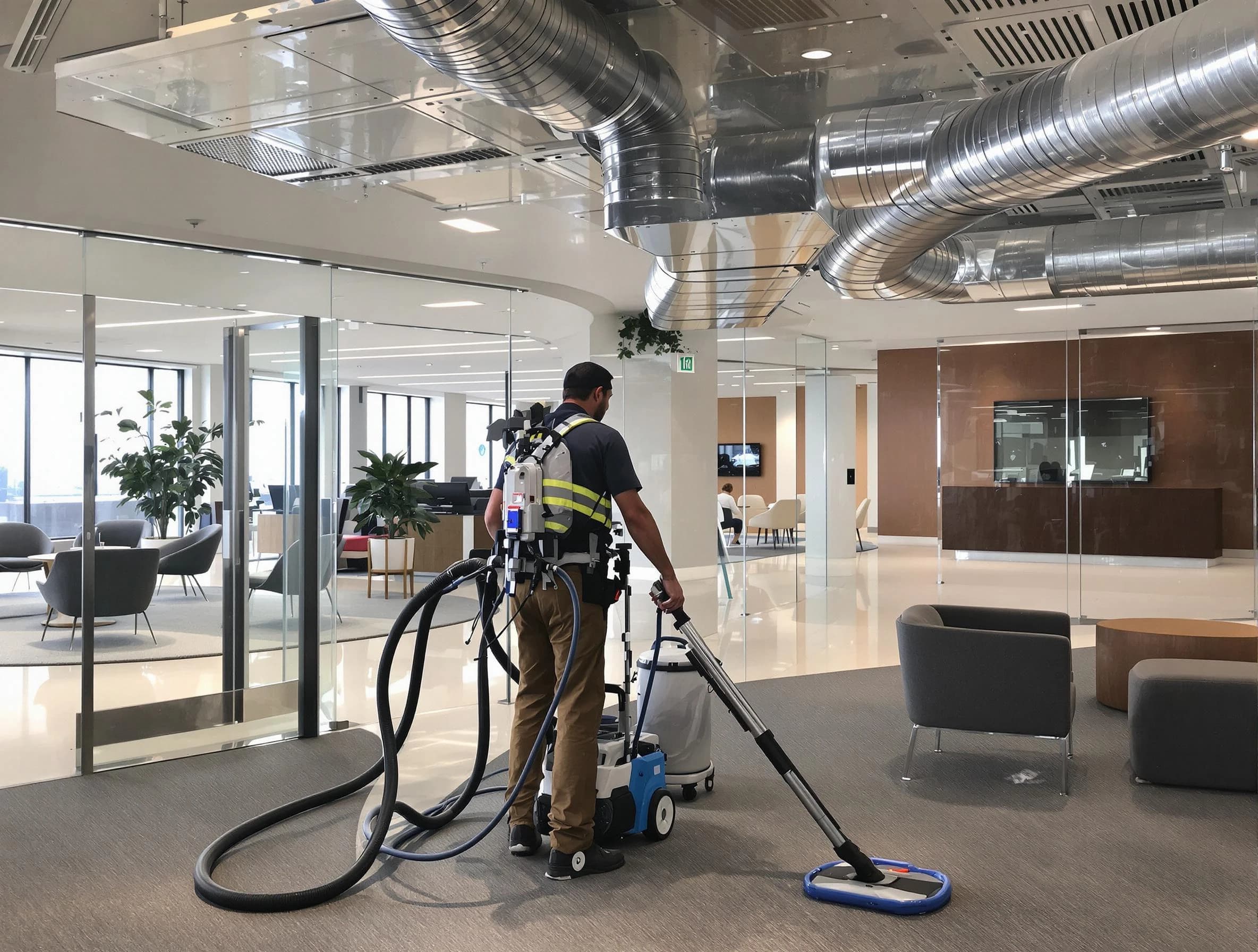 Commercial duct cleaning service by Magna Air Duct Cleaning in Magna