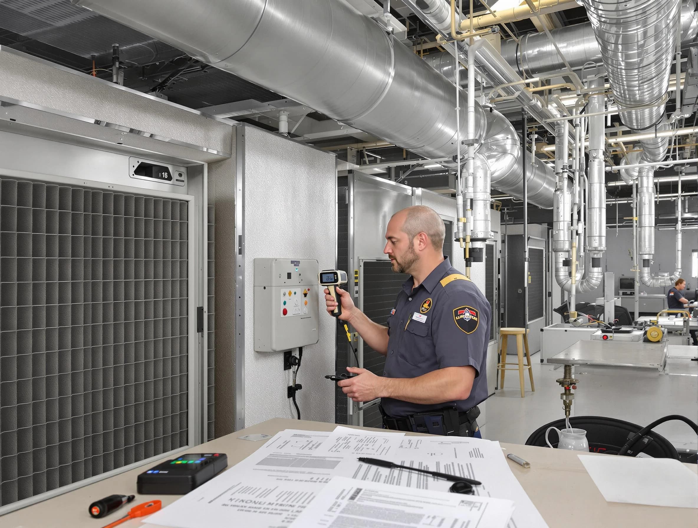 Professional filter system inspection by Magna Air Duct Cleaning in Magna