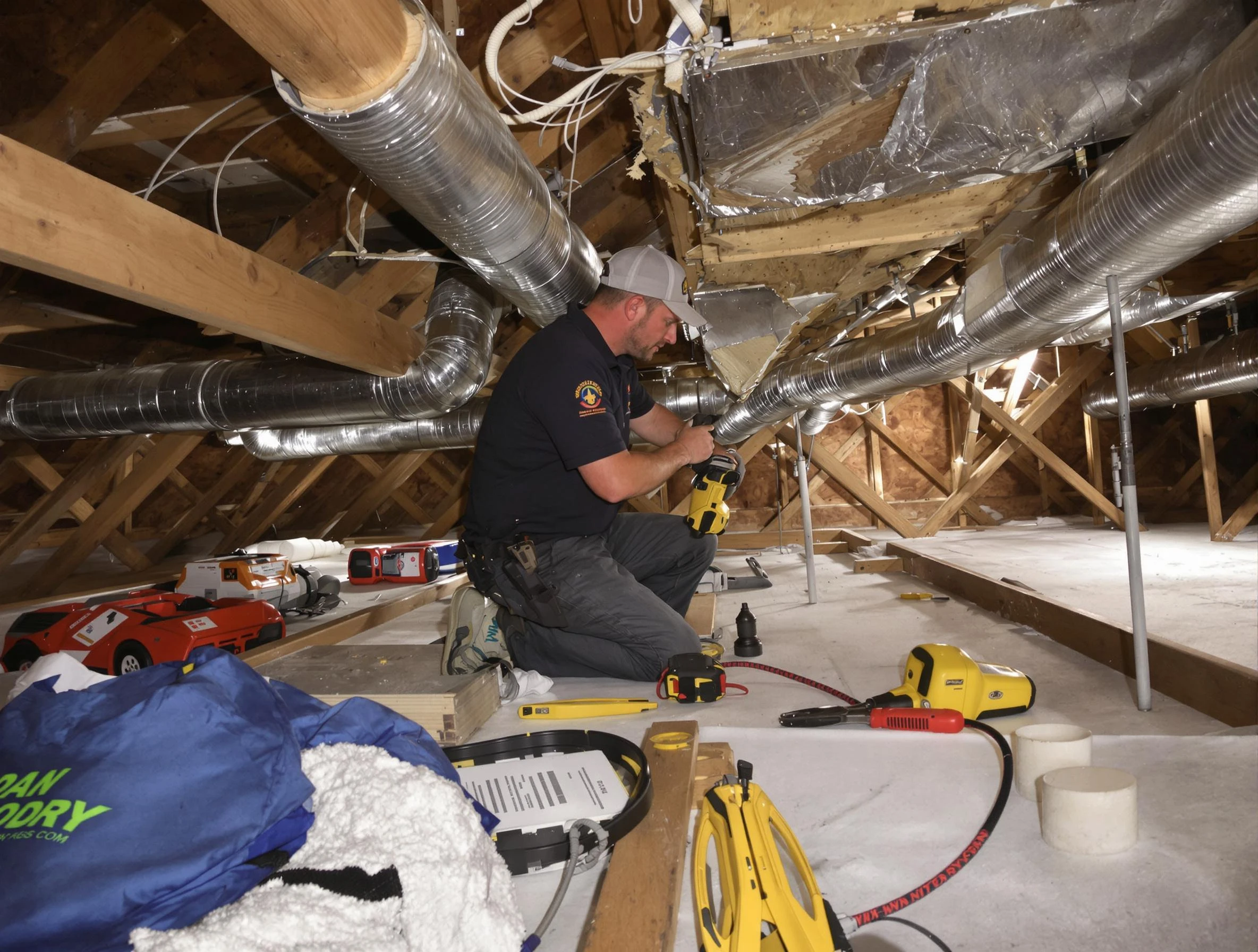 Professional air duct repair by Magna Air Duct Cleaning in Magna