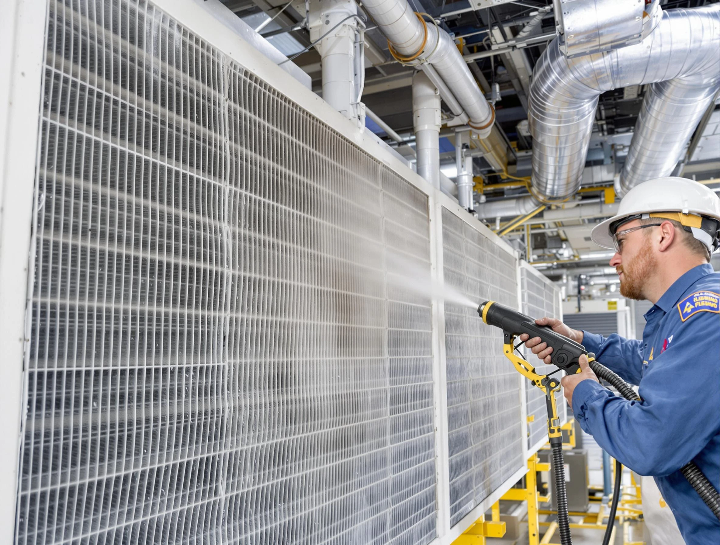 Professional commercial coil cleaning by Magna Air Duct Cleaning in Magna