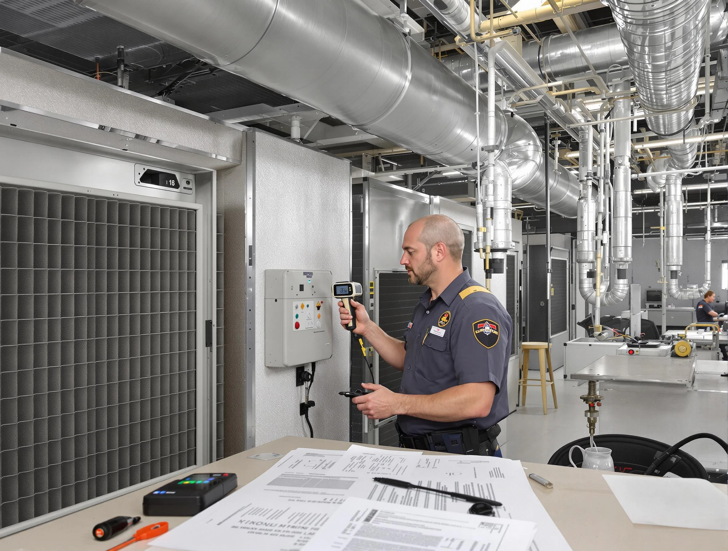 Professional filter system inspection by Magna Air Duct Cleaning in Magna