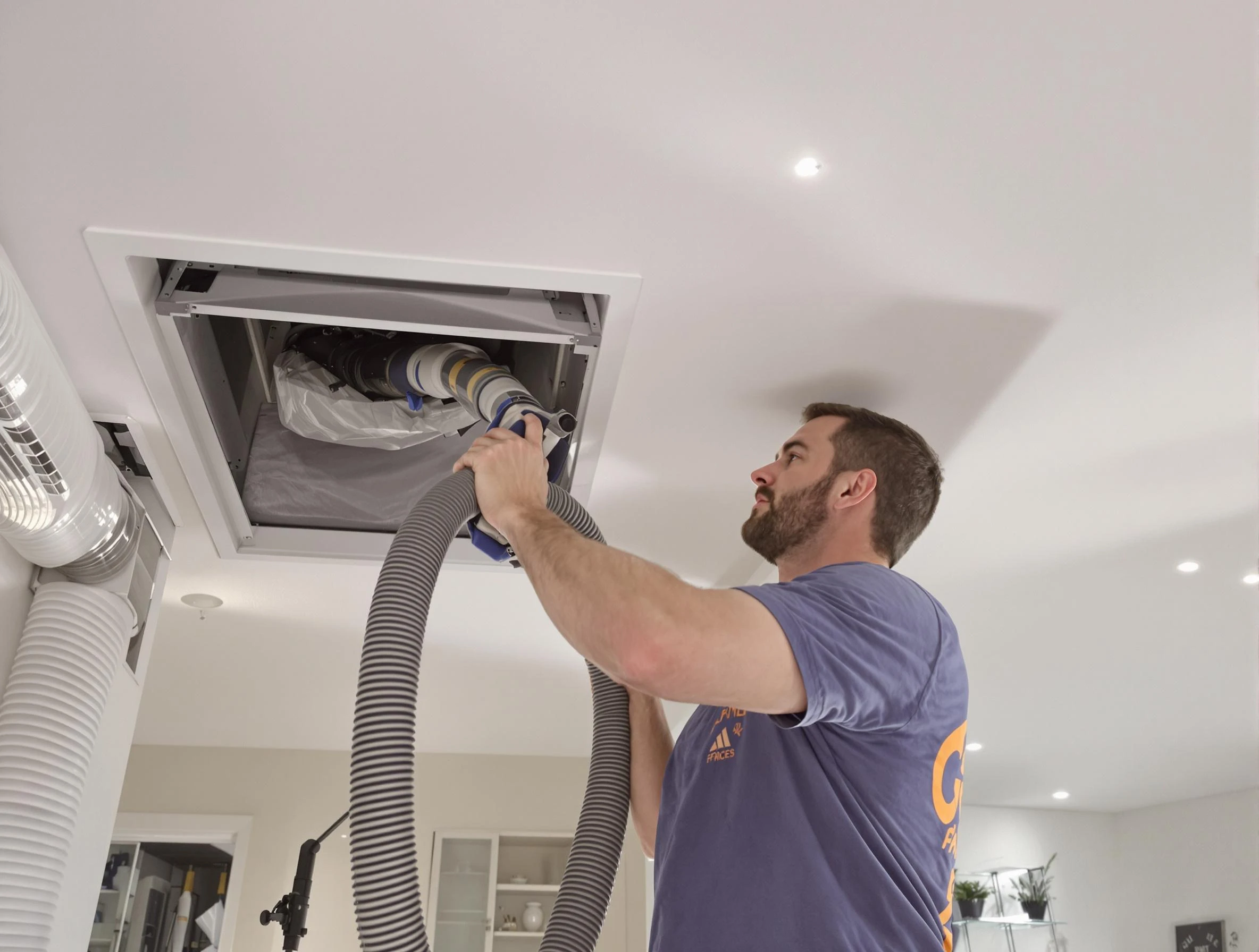 Precision indoor duct cleaning by Magna Air Duct Cleaning in Magna